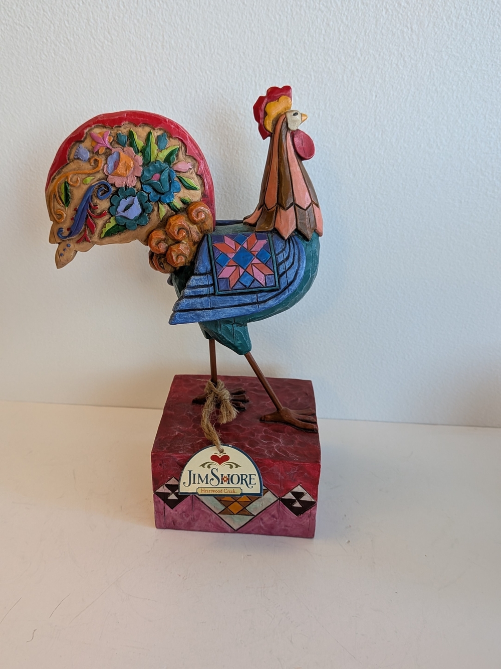 Vtg Jim Shore Rooster Figurine Heartwood Creek V117144 The Spirit Of Country